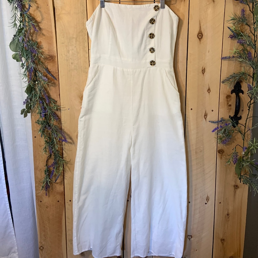 Lulus Tube Top Jumper with Buttons